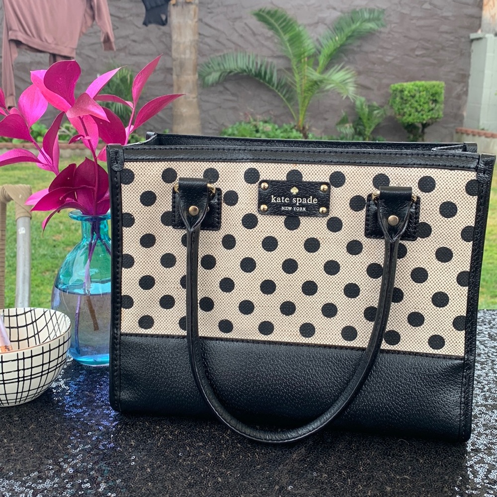Kate Spade polka dot tote bag